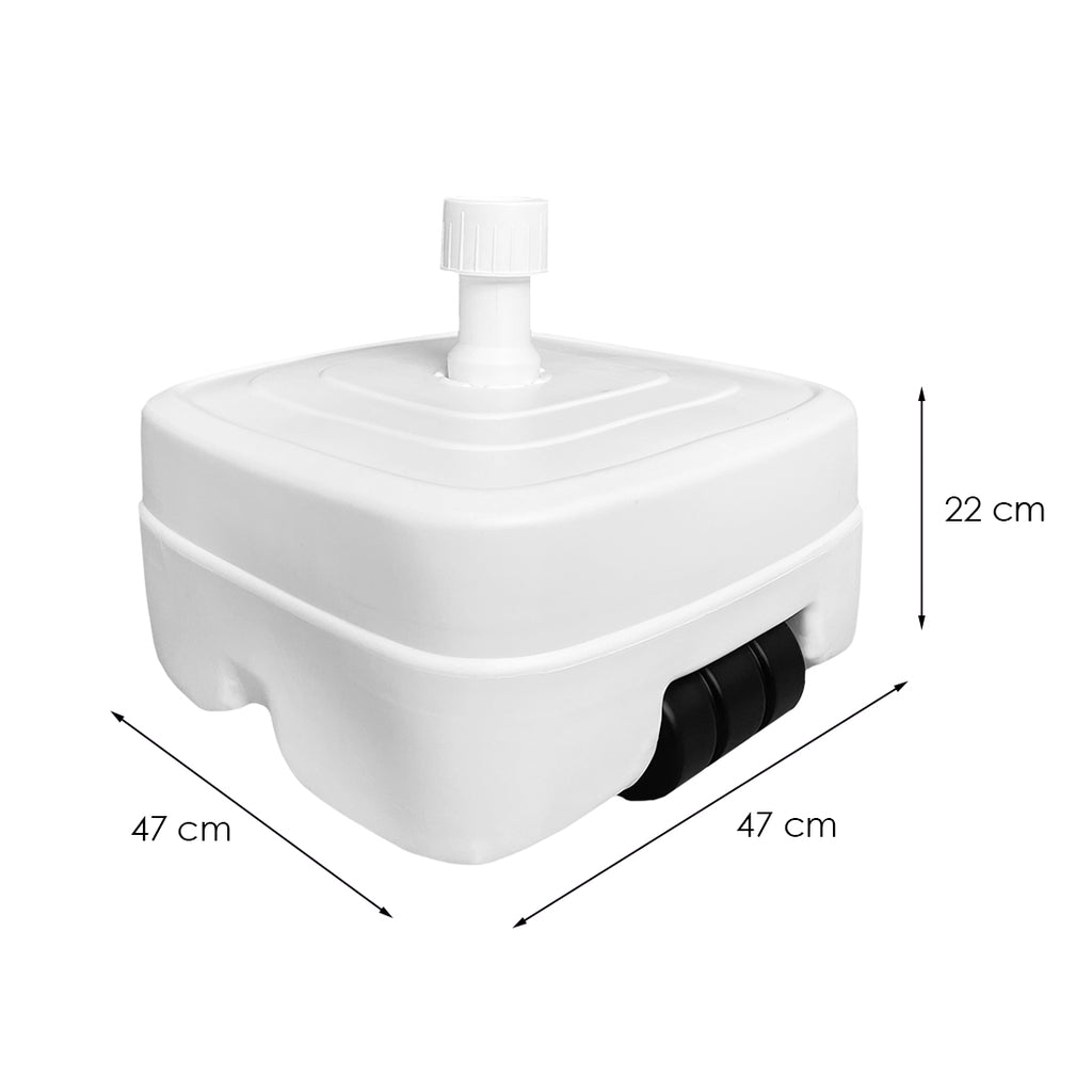 Base de Sombrilla Rellenable 45 Litros Blanco