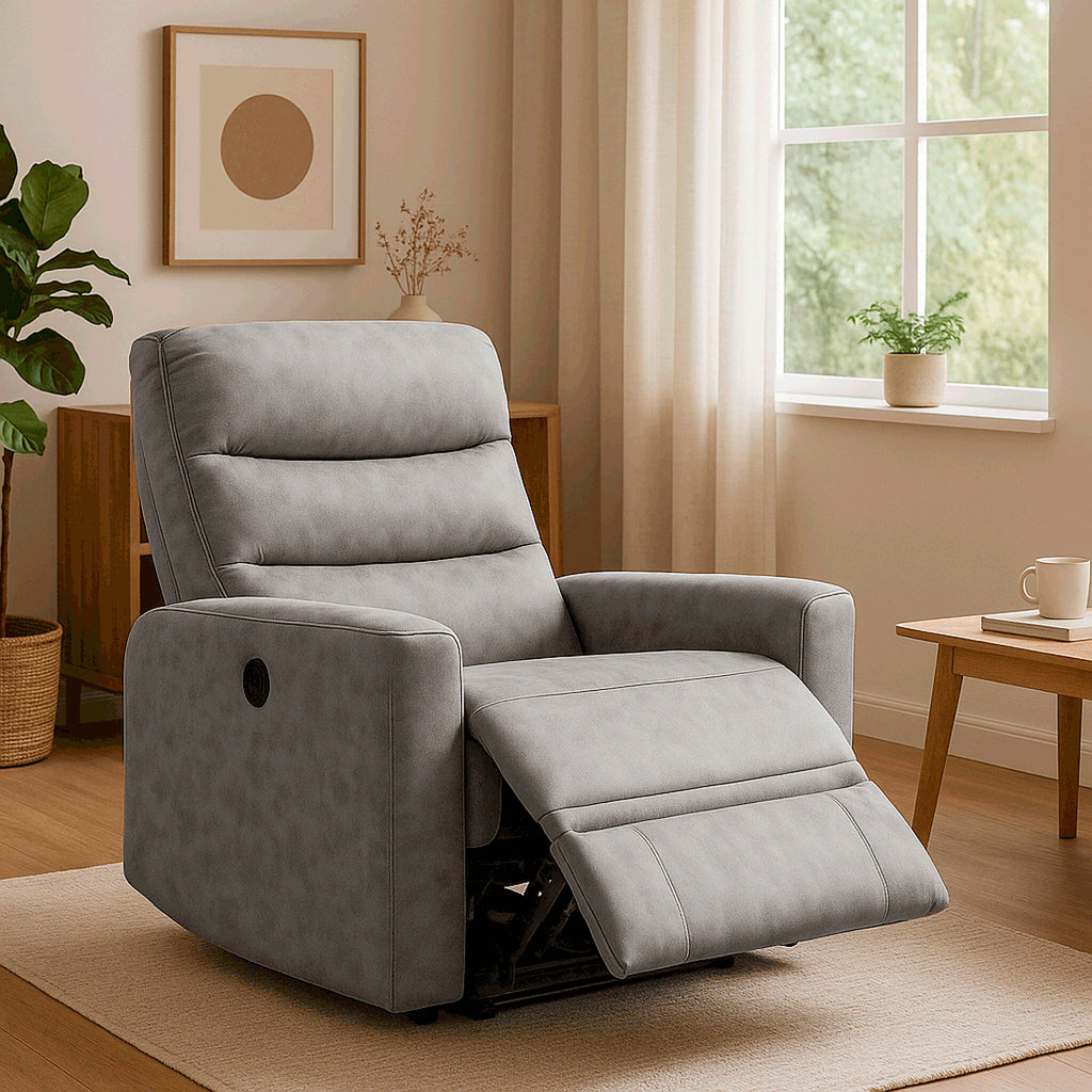 Butaca Reclinable Eléctrica Cancún Cemento