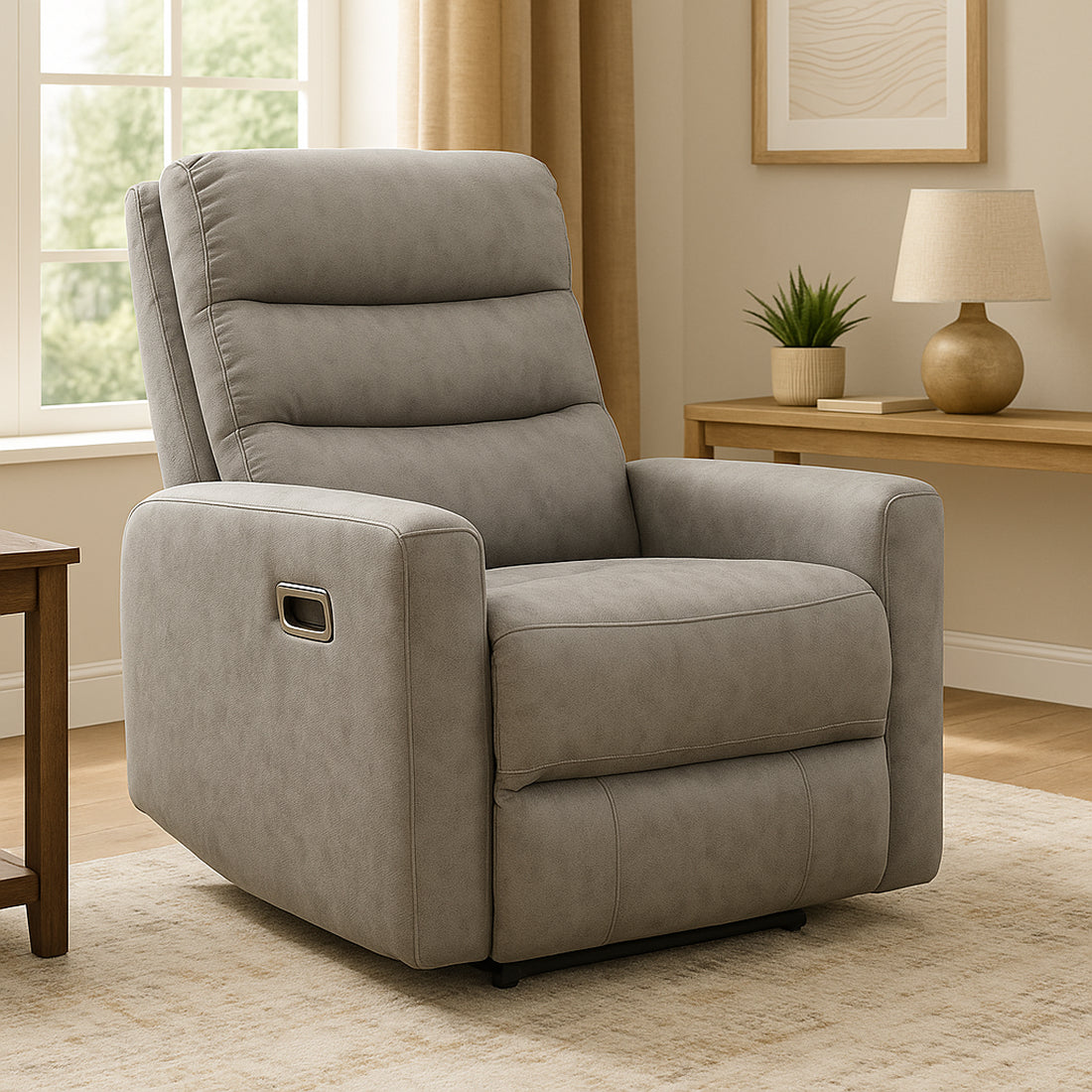 Butaca Reclinable Manual Cancún Cemento