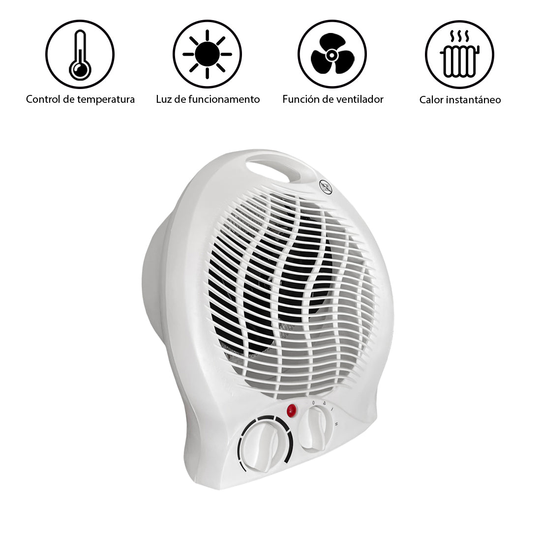 Calefactor Portátil 2000W de Bajo Consumo