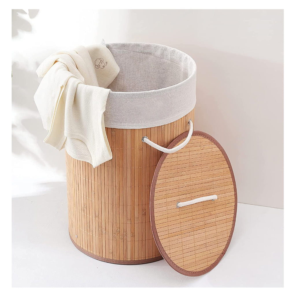 Cesto para la Colada de Bambú Plegable 35x50 cm