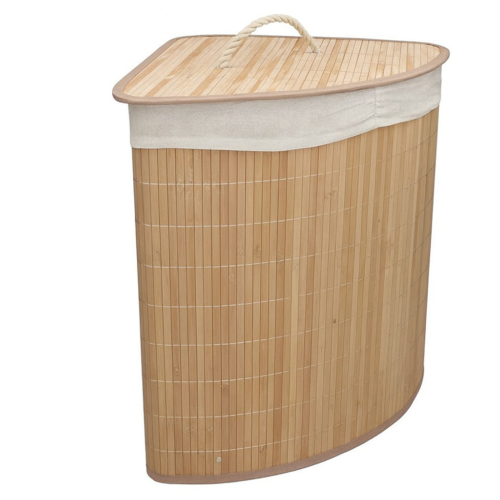 Cesto para la Colada de Bambú Plegable 50x35x35 cm