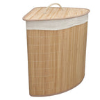 Cesto para la Colada de Bambú Plegable 50x35x35 cm