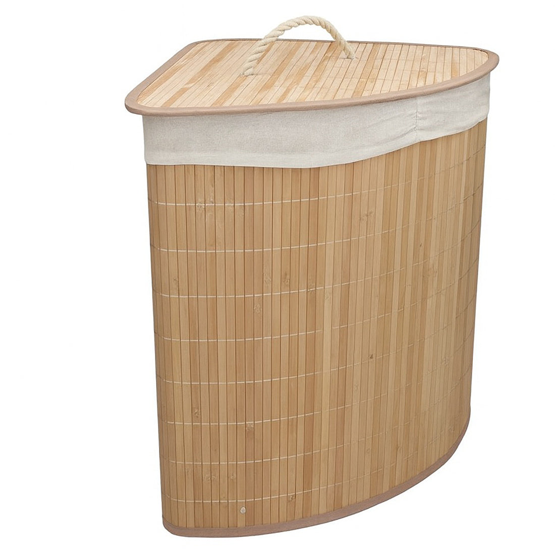 Cesto para la Colada de Bambú Plegable 50x35x35 cm