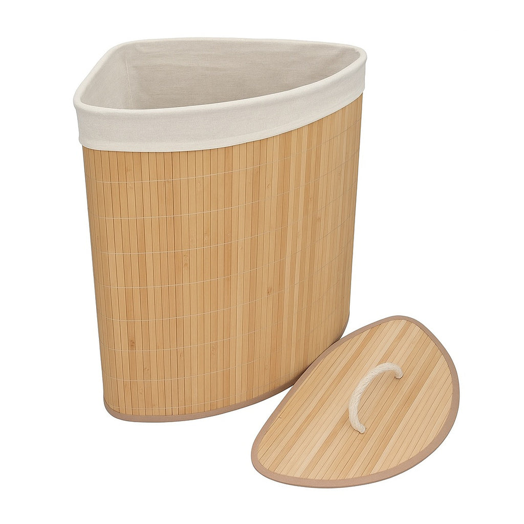 Cesto para la Colada de Bambú Plegable 50x35x35 cm