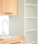 Cocina Modular con Muebles Altos, Bajos y Columna, Roble