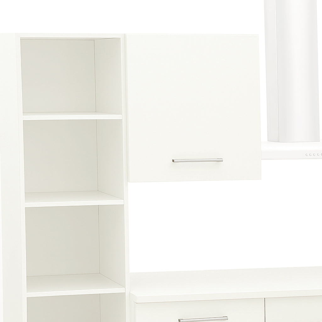 Cocina Modular con Barra Americana, Blanco