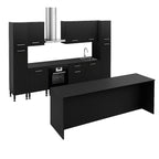 Cocina Modular con Barra Americana, Antracita