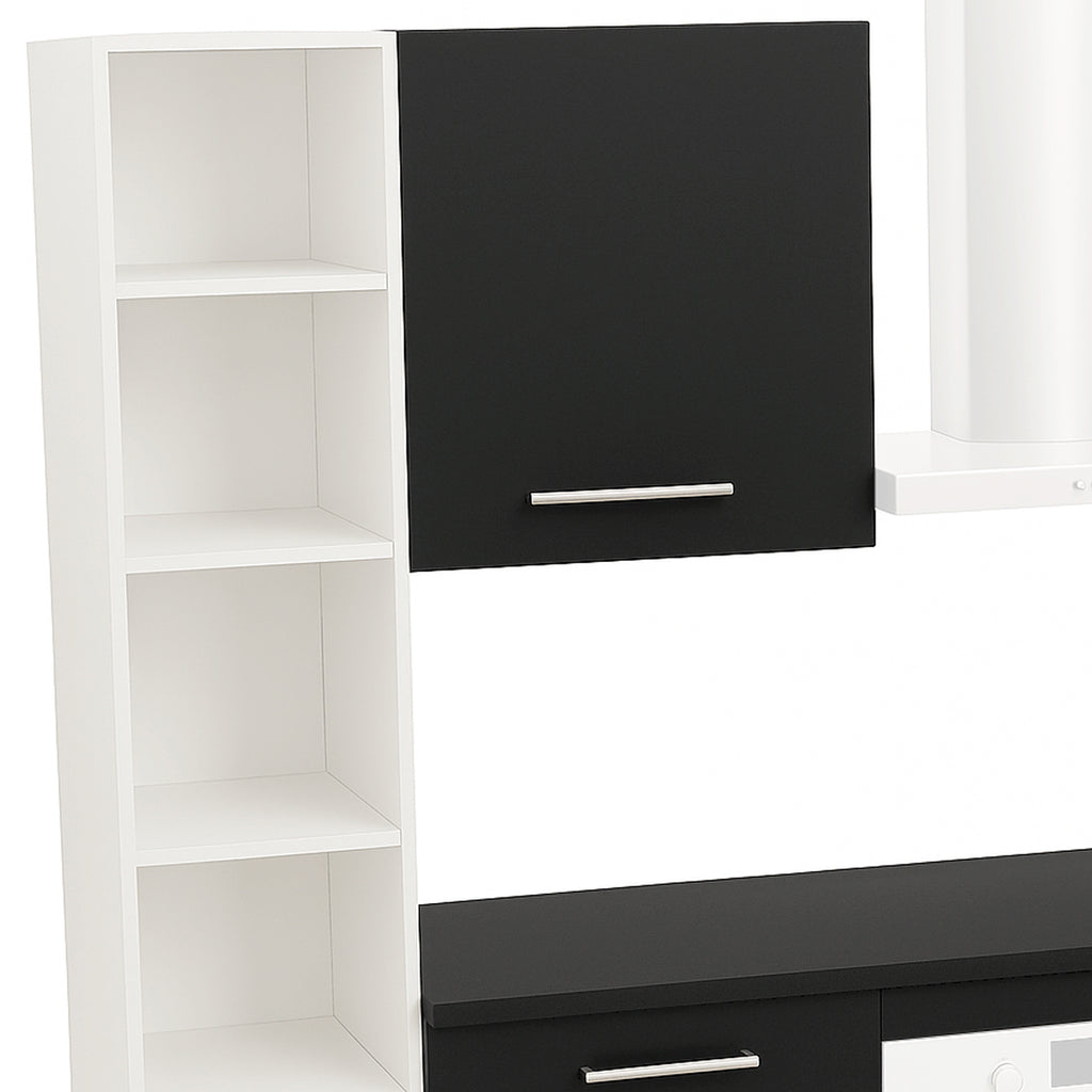 Cocina Modular con Barra Americana, Antracita