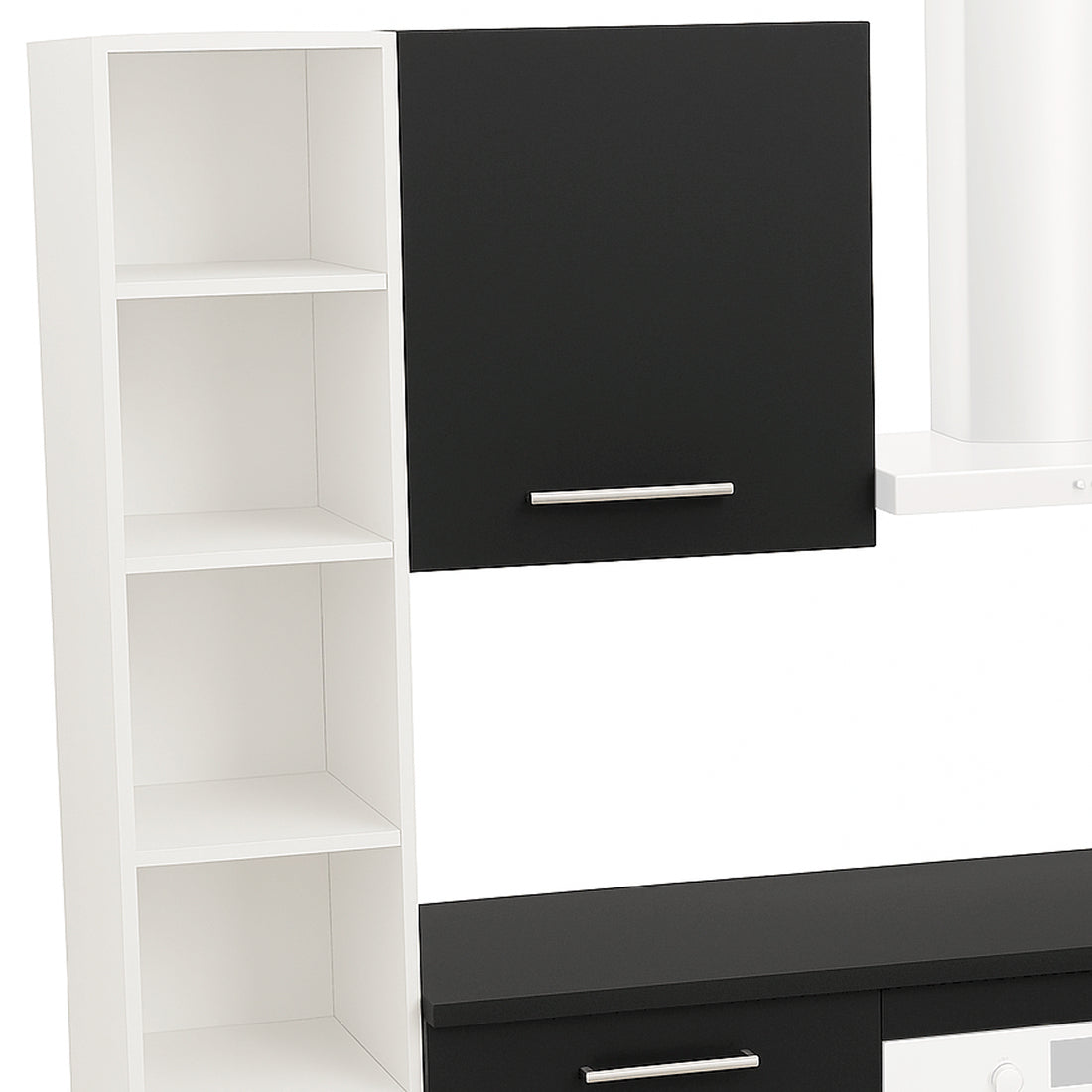 Cocina Modular con Barra Americana, Antracita