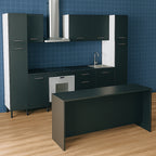 Cocina Modular con Barra Americana, Antracita