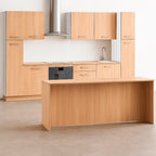 Cocina Modular con Barra Americana, Roble
