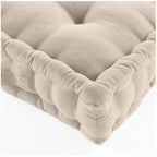 Cojín de Suelo 50x50x10 cm Beige