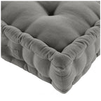 Cojín de Suelo 50x50x10 cm Gris