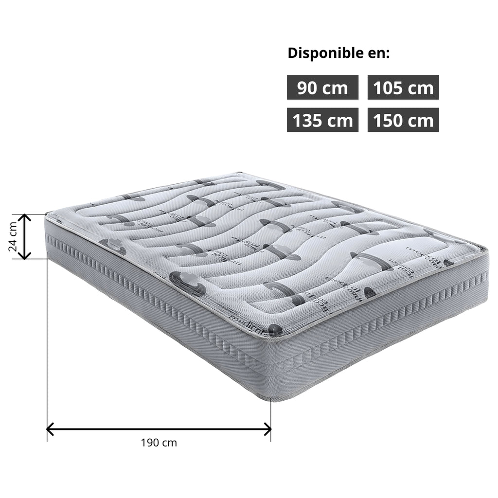 Colchón Viscoelástico Medical Confort con Núcleo de Alta Densidad
