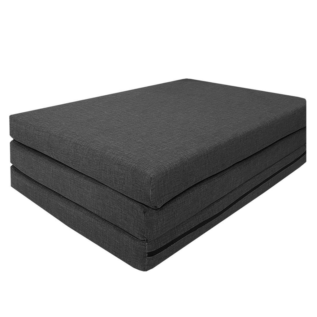 Colchón Plegable Gris 180x90x8 cm