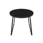 Conjunto Jardín Negro con 2 Sillas y Mesa