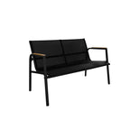 Conjunto de Jardín con 2 Sillas, Sofá y Mesa de Acero