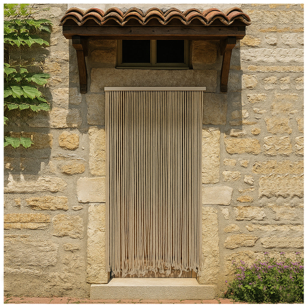 Cortina de Algodón para Puerta 90x200 cm