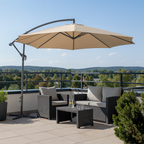 Sombrilla 3M con Base y Forro Anti UV Beige