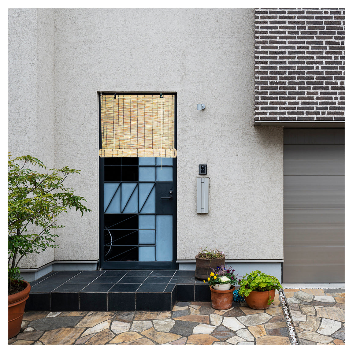 Estor Enrollable de Bambú para Puertas y Ventanas