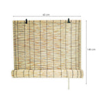 Estor Enrollable de Bambú para Puertas y Ventanas