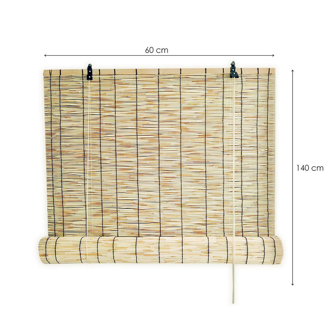 Estor Enrollable de Bambú para Puertas y Ventanas