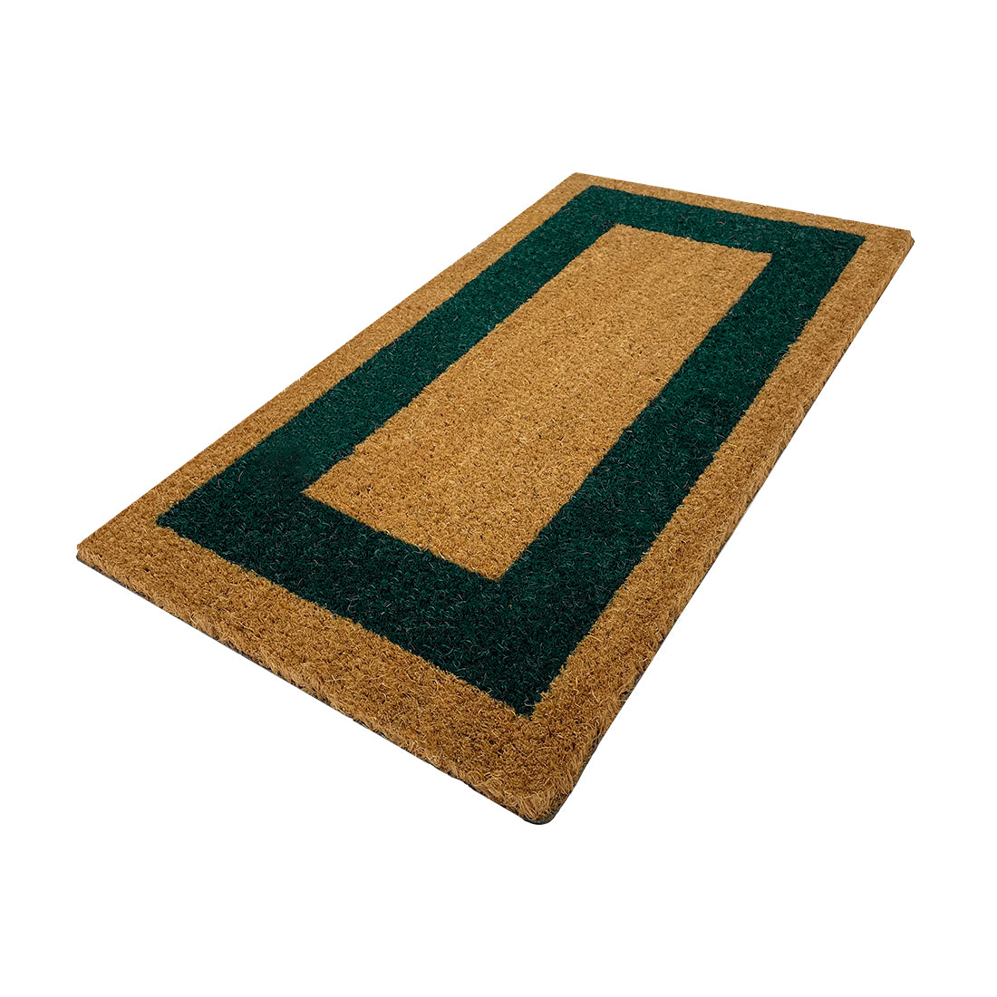 Felpudo de Coco Natural Cenefa Azul