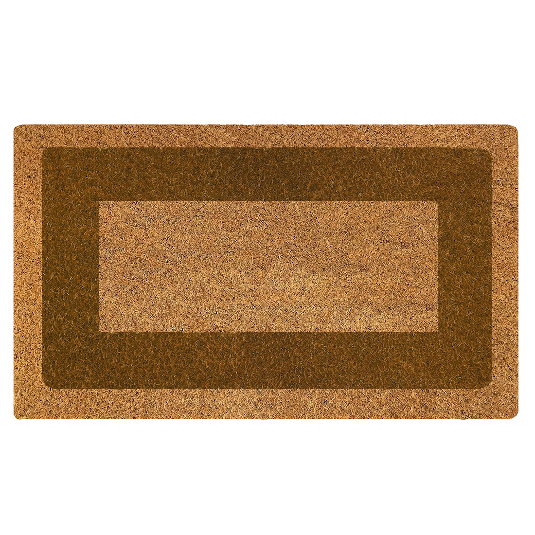 Felpudo de Coco Natural Cenefa Marrón