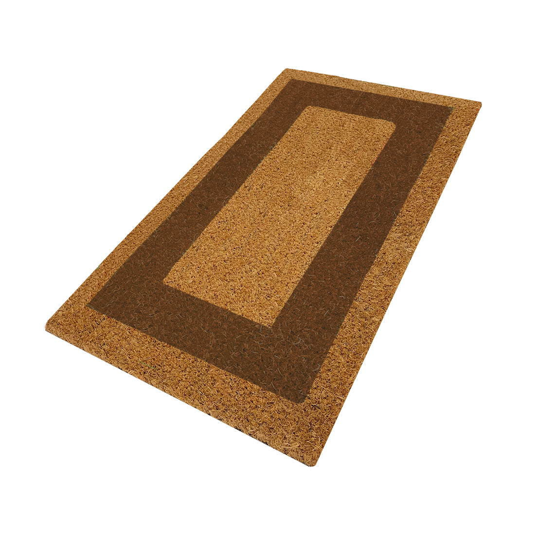 Felpudo de Coco Natural Cenefa Marrón