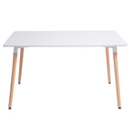 Mesa de Comedor Nórdica de Madera 100x75x70 cm