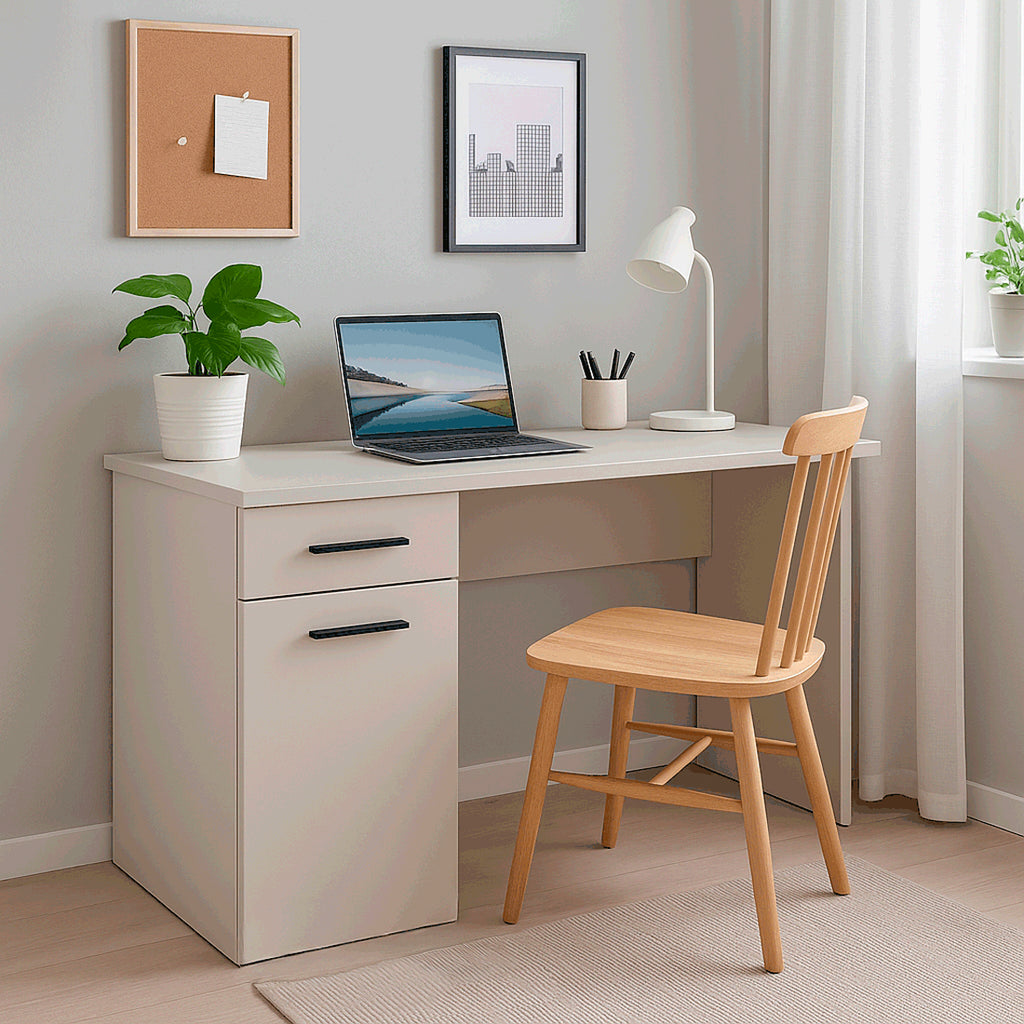 Mesa de Estudio 120x49,5x72 cm Beige