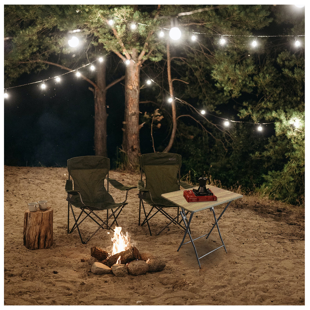 Mesa Multiusos Portátil para Jardín Natural