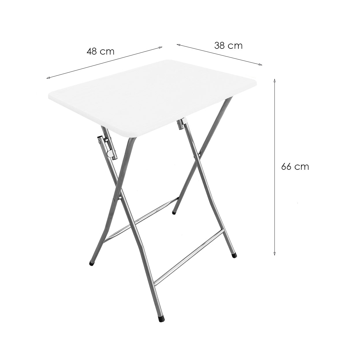 Mesa  Multiusos Portátil para Jardín Blanco