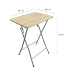 Mesa Multiusos Portátil para Jardín Natural