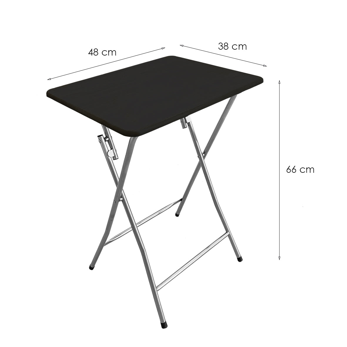 Mesa Multiusos Portátil para Jardín Negro