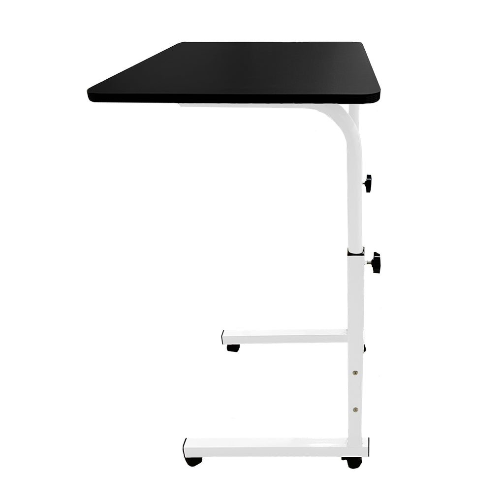 Mesa Ajustable Negra con Ruedas 40x60x65-89 cm