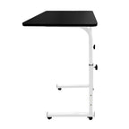 Mesa Ajustable Negra con Ruedas 40x60x65-89 cm