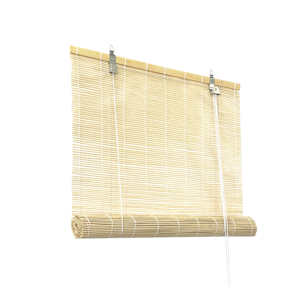 Persiana Enrollable de Bambú Natural Fino