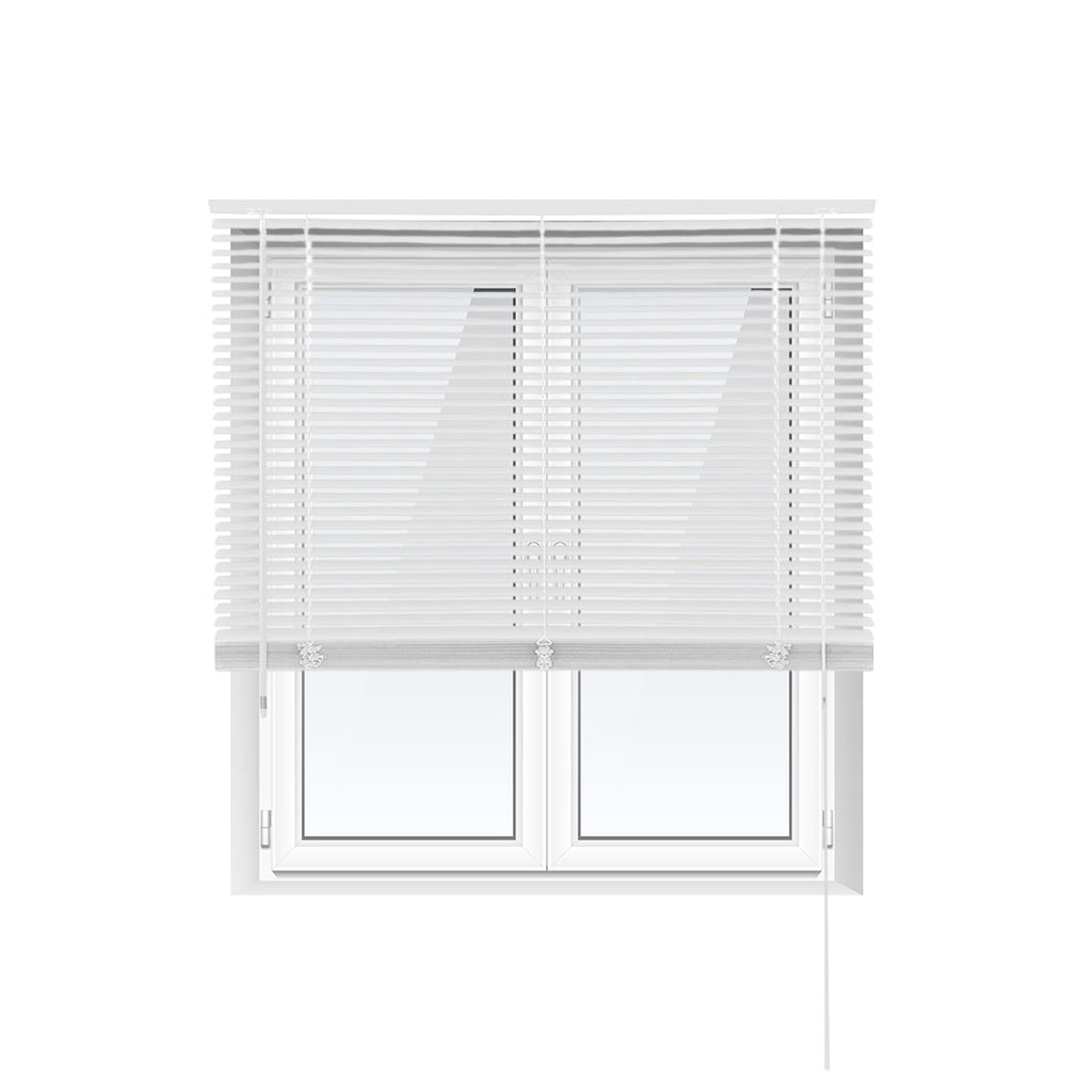 Persiana Veneciana de PVC Fácil de Instalar Blanco