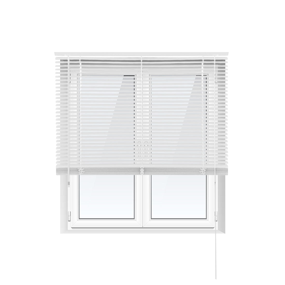 Persiana Veneciana de PVC Fácil de Instalar Blanco