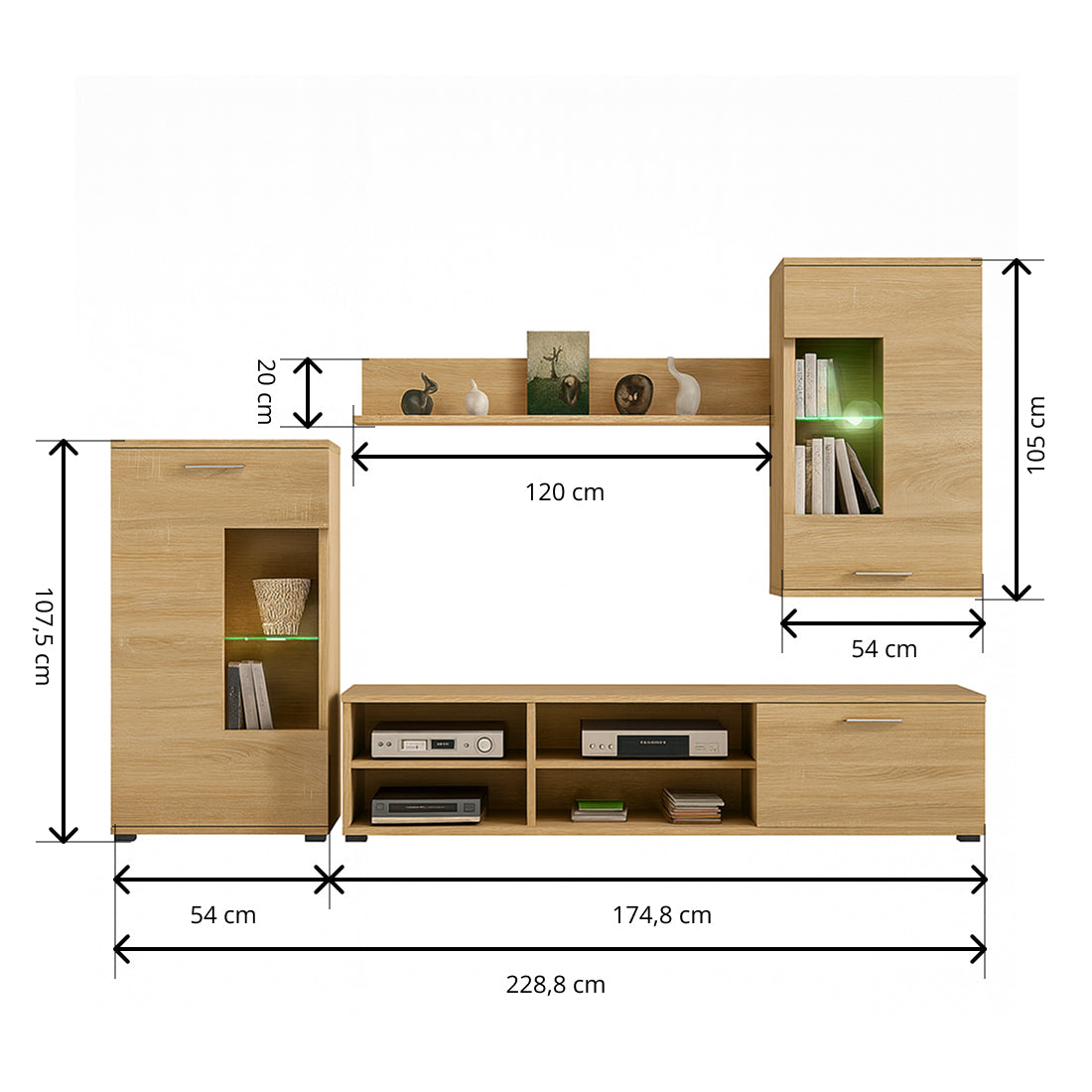 Mueble de Salón Comedor Antigona Cambria
