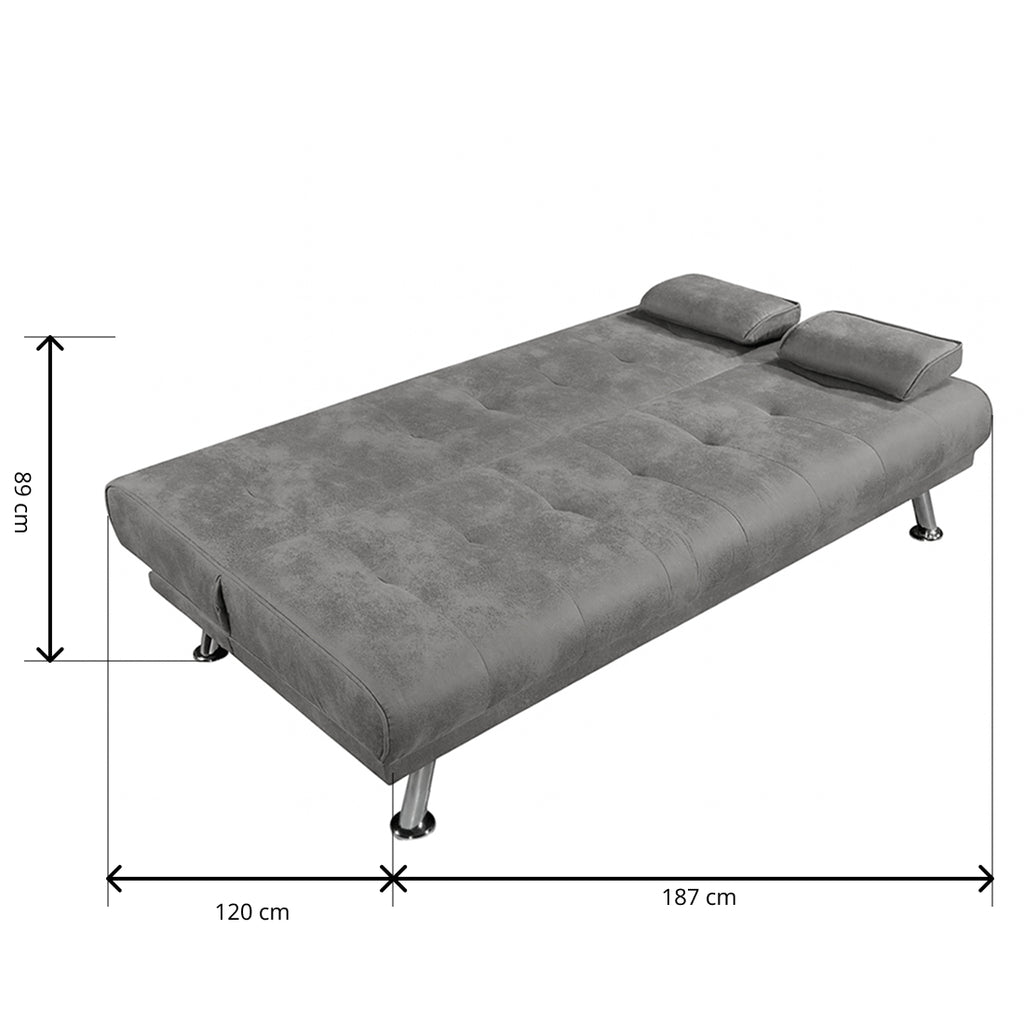 Sofá Cama Clic-Clac Cesto Cemento