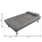 Sofá Cama Clic-Clac Cesto Cemento