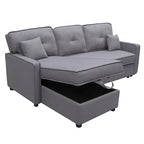 Sofá Cama Dax Chaise Longue Gris