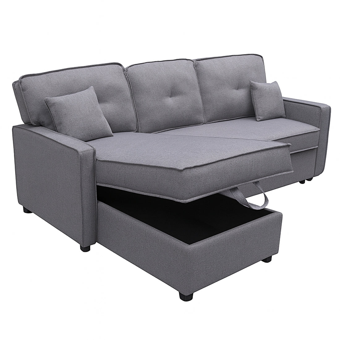 Sofá Cama Dax Chaise Longue Gris