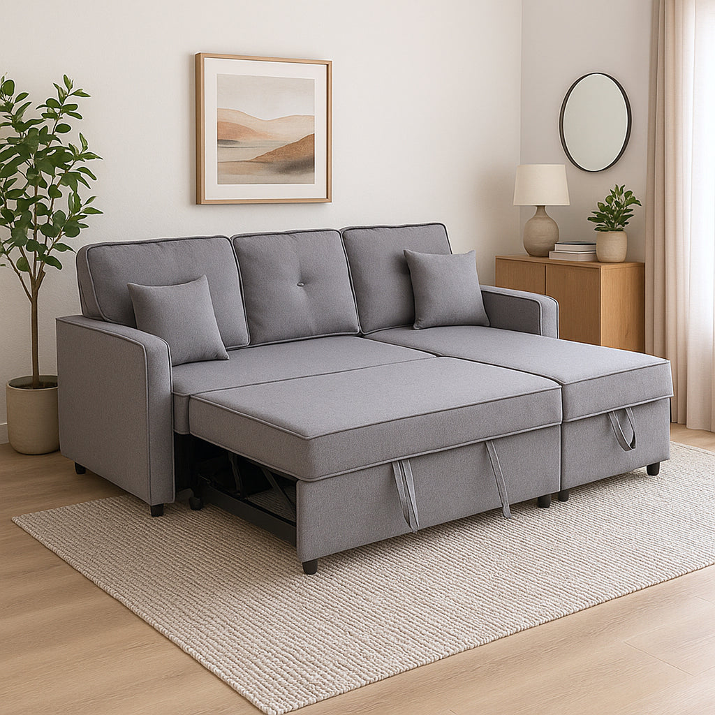 Sofá Cama Dax Chaise Longue Gris