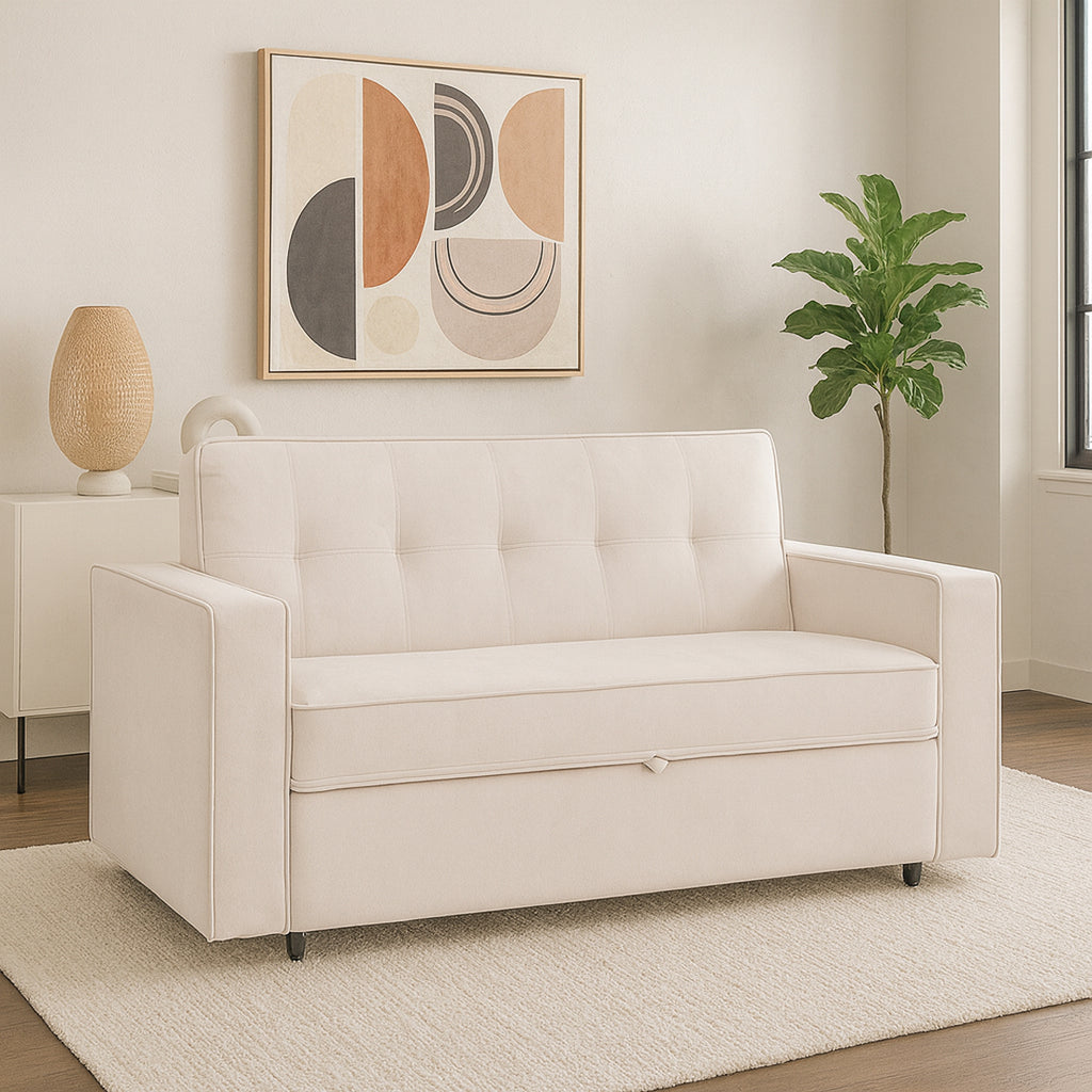 Sofá Cama Clic-Clac Izan 3 Plazas Beige