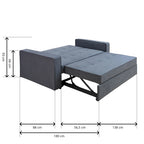 Sofá Cama Clic-Clac Izan 3 Plazas Gris