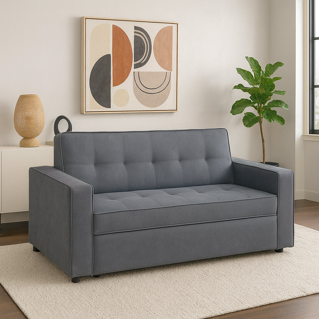 Sofá Cama Clic-Clac Izan 3 Plazas Gris